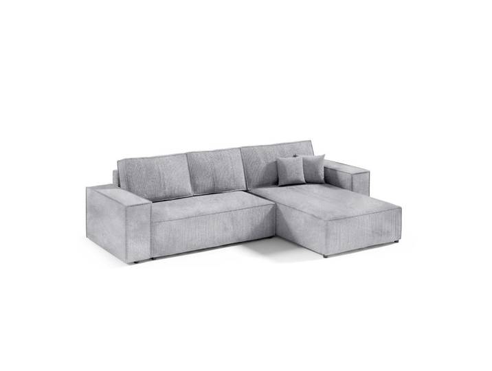 Furnisell Ecksofa mit Schlaffunktion Grau, seitenverkehrt montierbar, 294x185 cm, Wohnzimmer, Sofas & Couches, Wohnlandschaften, Ecksofas