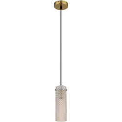 Globo, Pendelleuchte, Karolo E14 Hängeleuchte 40W Goldfarben, Metall Ø8cm 15775H (E14)