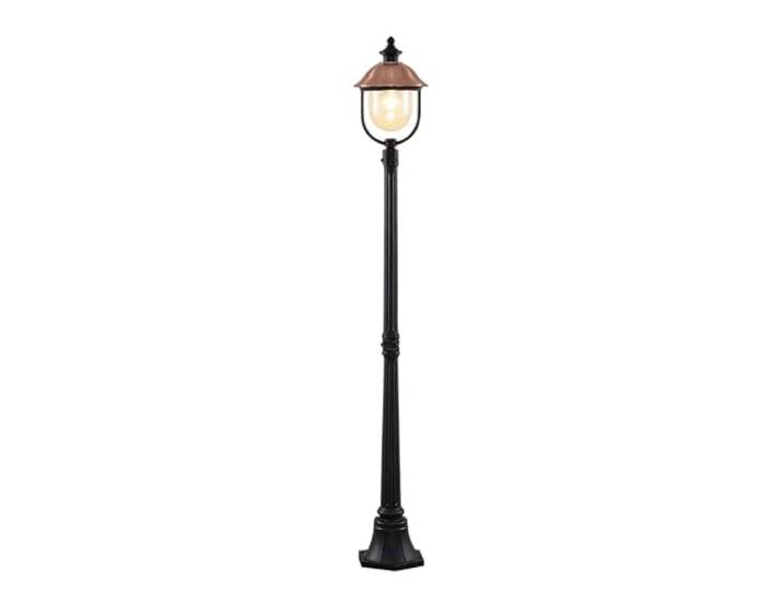 Lindby Lampadaire extérieur Clint à intensité variable (Antique\, Classic) en Cuivre Aluminium (1 lampe\,à E27) Candélabre luminaire d’extérieur