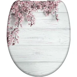 Schütte, WC Deckel, WC Sitz Duroplast WC-Sitz FLOWERS&WOOD Absenkautomatik 82197 Floral