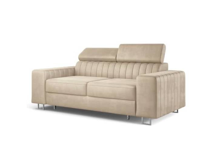Masseno Sofa Solan mit Schlaffunktion, Sofa mit Bettkasten, Wohnzimmersofa, Couch, Soffa, Bettsofa, Couchgarnitur- Creme, Monolith 04