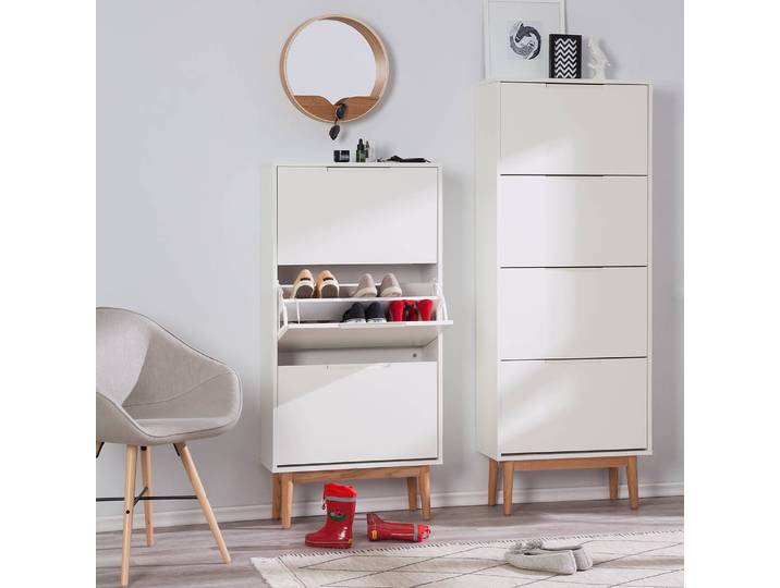 Schuhkipper 130cm Weiß/Weiß