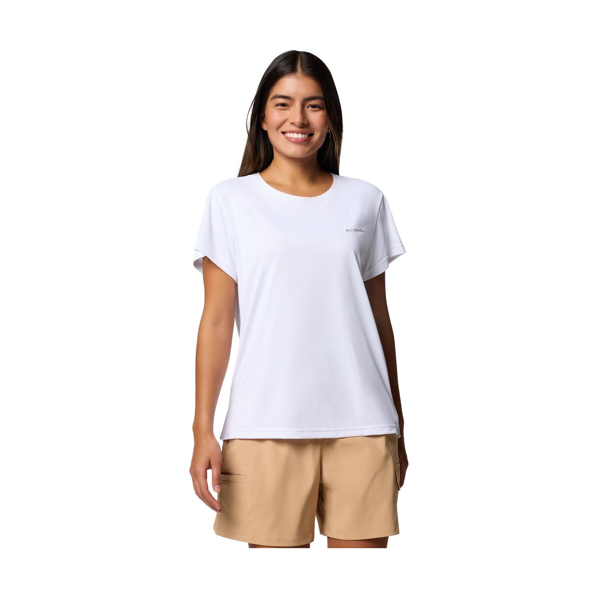 Columbia Bluevista Hill Short Sleeve Crew white (100) S 211930-2119301-100-S