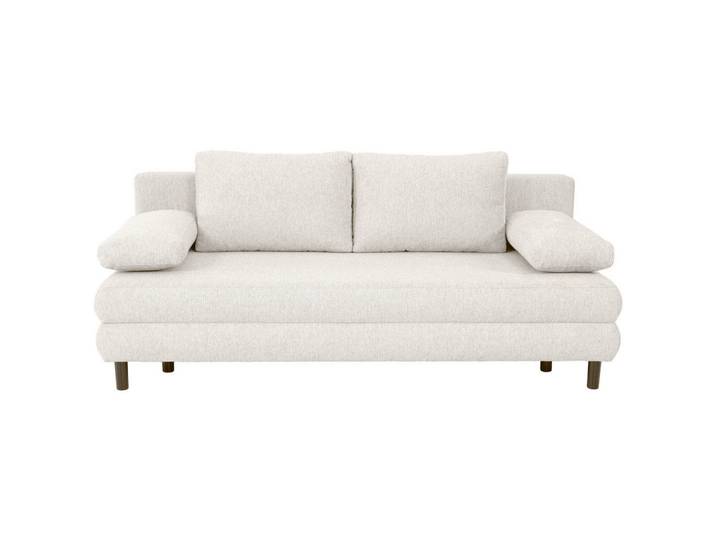 Xora Schlafsofa Lia, Creme, Kunststoff, 2-Sitzer, Füllung: Schaumstoffflocken,Schaumstoffflocken, 197x84x92.5 cm, Wohnzimmer, Sofas & Couches, Schlafsofas, Schlafsofas mit Bettkasten