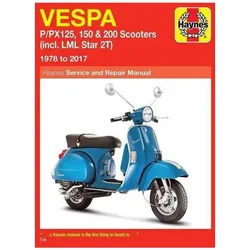 Vespa P/PX125, 150 & 200 Scooters (incl. LML Star 2T) (78-17), Ratgeber von Haynes Publishing