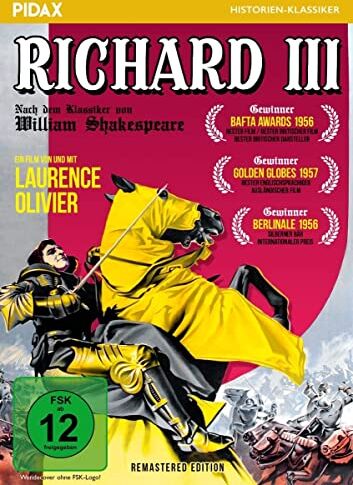 William Shakespeare - Richard III - Remastered Edition / Preisgekröntes Königsdrama mit Starbesetzung (Pidax Historien-Klassiker) - Preis vom 13.10.2026 11:25:28 h