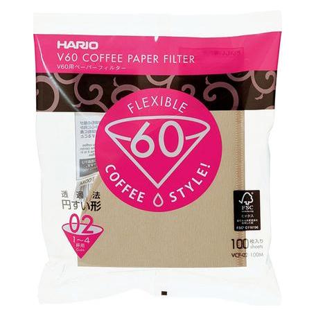 Hario Misarashi Braunfilter - V60-02 100 Stück (VCF-02-100M)