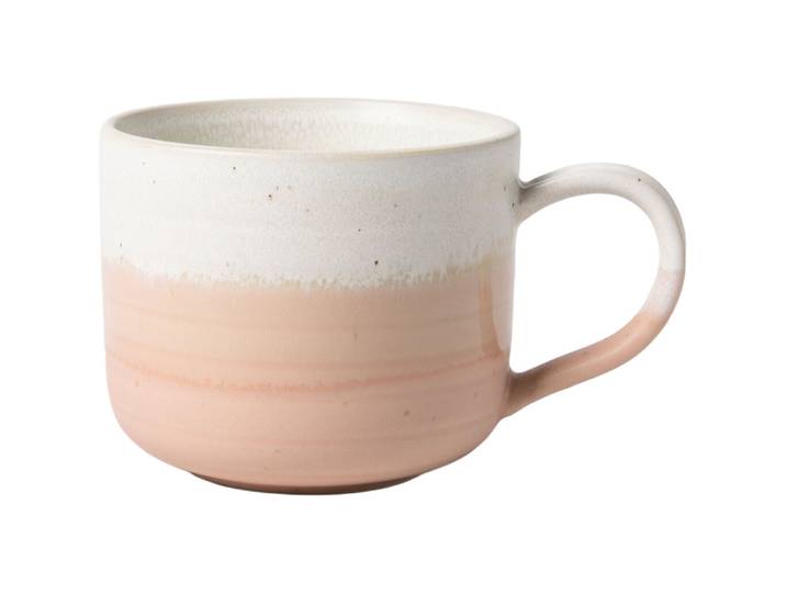 Kaffeetasse Coffee altrosa Stoneware H 8 cm 360 ml