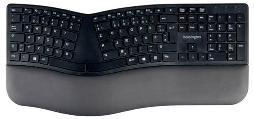 Kensington Pro Fit Ergo-Tastatur Tastatur Deutsch, QWERTZ Schwarz