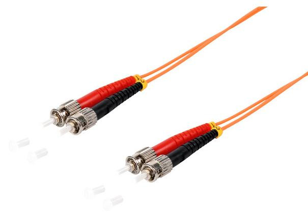 S-CONN Dubbelgeëindig patchkabel ST/ST, 50/125µm, OM2, 1 meter