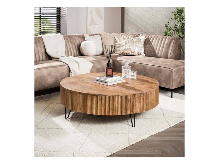 Sitheim® Couchtisch Wave Couchtisch 120 massives Mangoholz