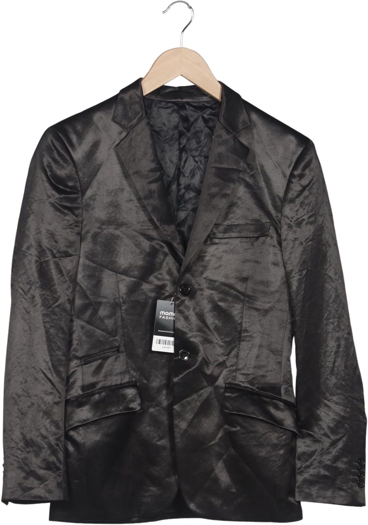 Bertoni Herren Sakko, Schwarz, Gr. EU 46, Synthetik - Second Hand
