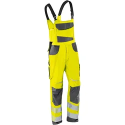 KÜBLER REFLECTIQ Latzhose PSA 2 warngelb/anthrazit 27K - 3207 8340-3497-27K - warngelb/anthrazit