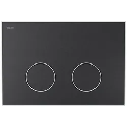 MEPA Frame Betätigungsplatte 2-Mengen Schwarz-Mattweiß, 421051 421051
