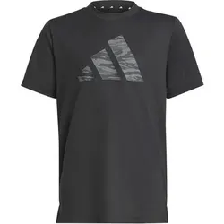 ADIDAS Kinder Shirt Training Essentials Camo-Print Kids, Größe 128 in Schwarz Schwarz