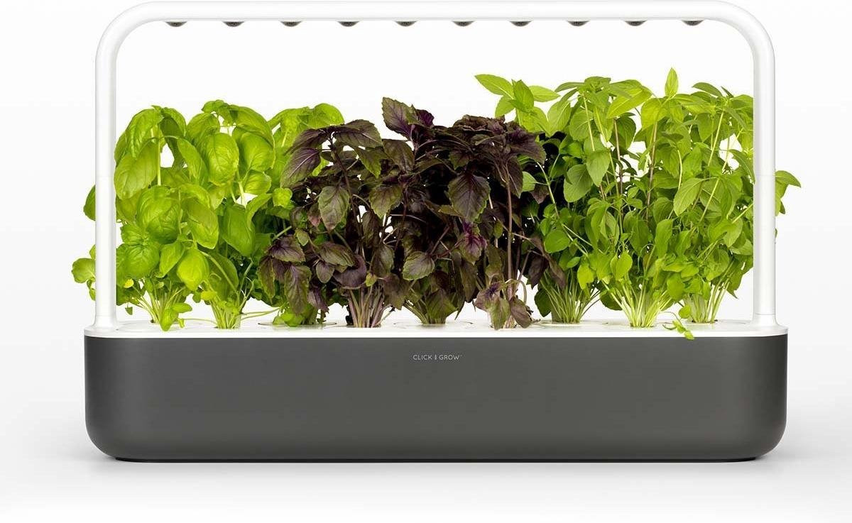 Click & Grow Smart Garden 9 Binnentuin met LED-verlichting - Donkergrijs