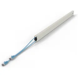 Patchbox one / Cassette / 46RU / Cat 6A, STP, 2.5 m, Blau (STP, U/FTP, CAT6a, 2.50 m), Netzwerkkabel