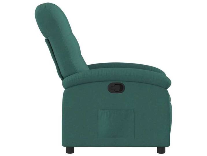 Fauteuil relax - Vert - Fauteuil inclinable - maximale : 110 kg - Vert foncé Tissu 70x93x101 cm F7361