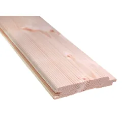 Fichte Profilholz Softline-Profil, 14x121 mm KD, unbehandelt, A-Sortierung Deckbreite 111 mm