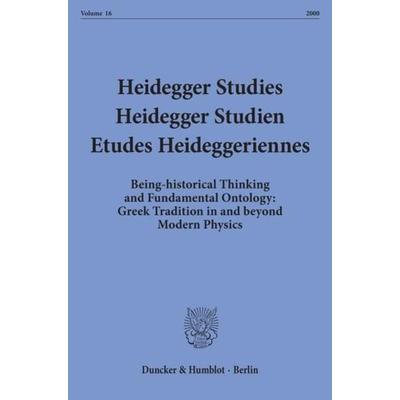 Heidegger Studies - Heidegger Studien - Etudes Heideggeriennes., Taschenbuch von , Duncker & Humblot, 978-3-428-10345-4