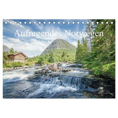 Aufregendes Norwegen (Tischkalender 2027 DIN A5 quer), CALVENDO Monatskalender