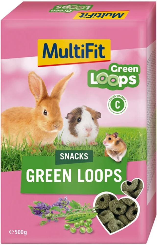 MultiFit Snack per Roditori 500G GREEN LOOPS