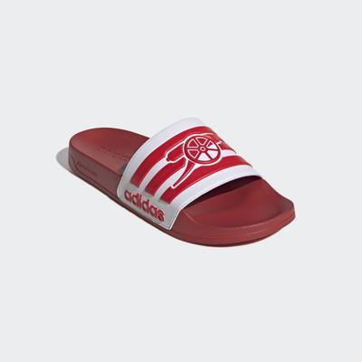 Badesandale ADIDAS SPORTSWEAR "ADILETTE SHOWER ARSENAL BADESCHLAPPEN", Damen, Gr. 50, rot (power rot, better scarlet, ftwr weiß), Synthetik, Schuhe, Badelatschen