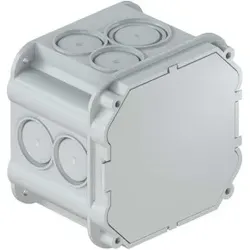 KAISER 9918 Einlasskasten 1x1, mit Klappdeckel  - 50 Stück