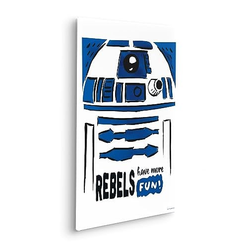 Komar Wandafbeelding Star Wars R2D2 More Fun, Multicolor, 40 x 60 cm