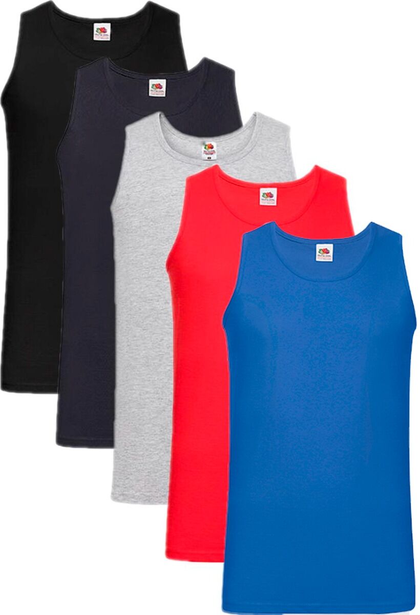 Fruit Of The Loom Herre Tank Top F260-Sort-4xl