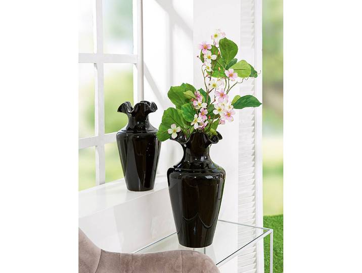 Vase irina Ø 21cm Schwarz