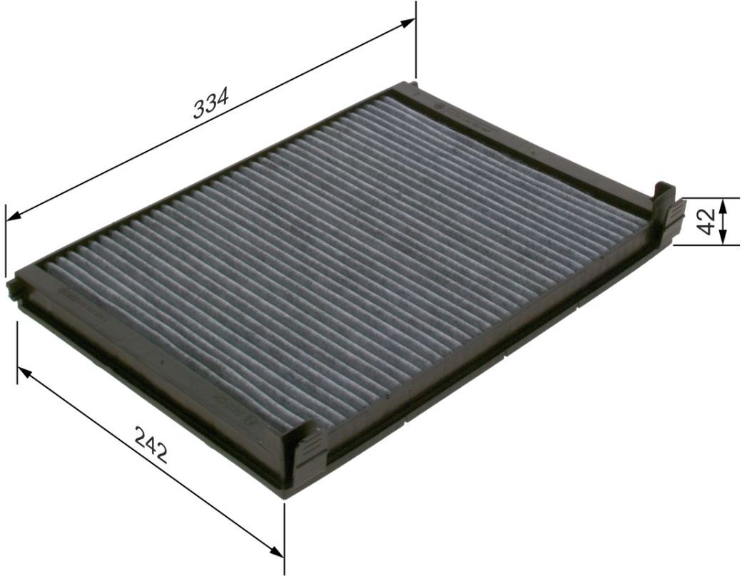 Innenraumluftfilter mit Aktivkohle BOSCH 1.987.435.563