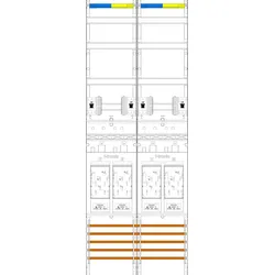 f-tronic 7143116 Zählerfeld E219-HSS, 2-feldrig, H=1350mm, 4-eHZ, 4 HSS E219HSS