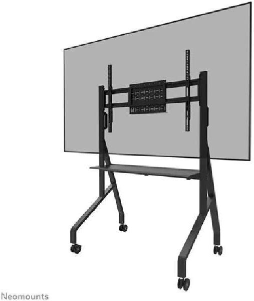 Neomounts support au sol FL50-525BL1 Support au sol à roulettes pour écrans de 55 à 86'', idéal pour une utilisation polyvalente.