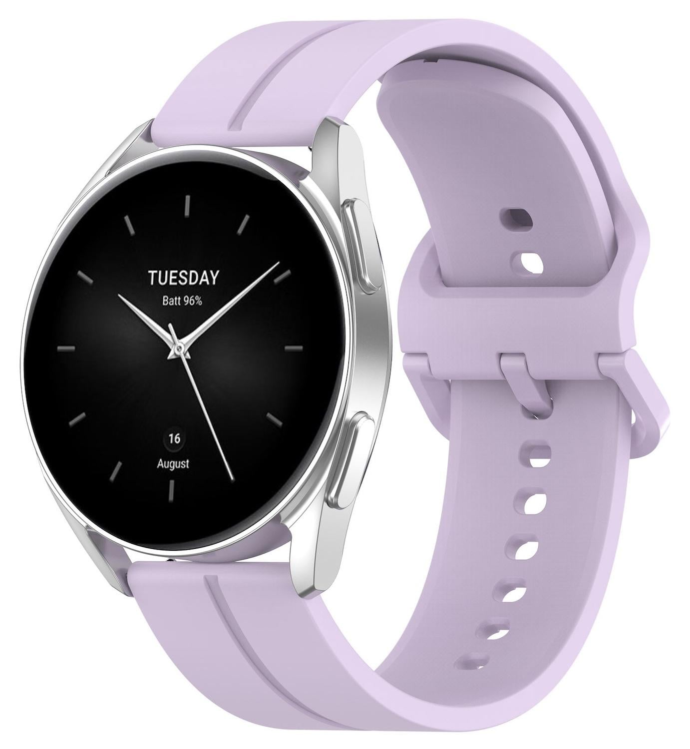 Wigento Siliconen Horlogeband voor Xiaomi Watch 2 Pro, Paars