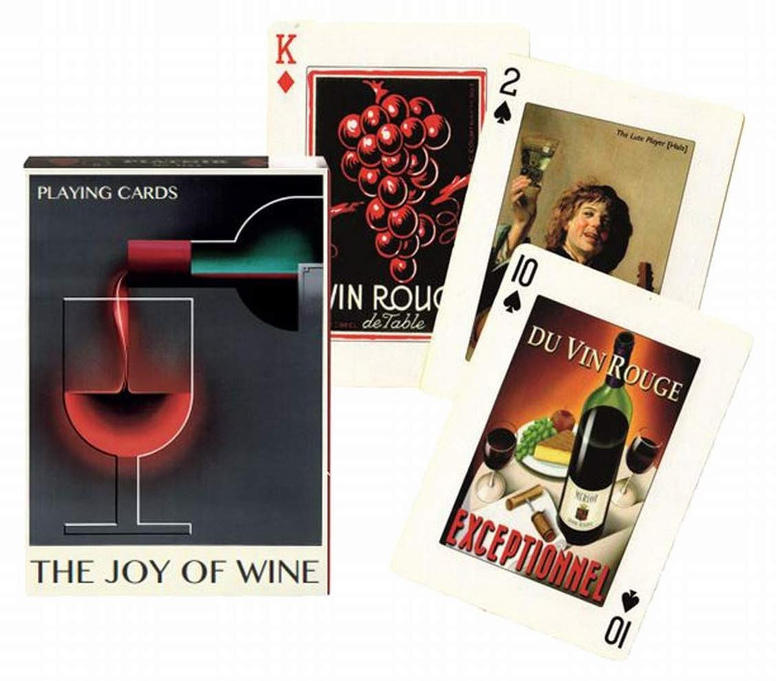 Piatnik Kaartspel The Joy of Wine/Story of Wine Rode Wijn