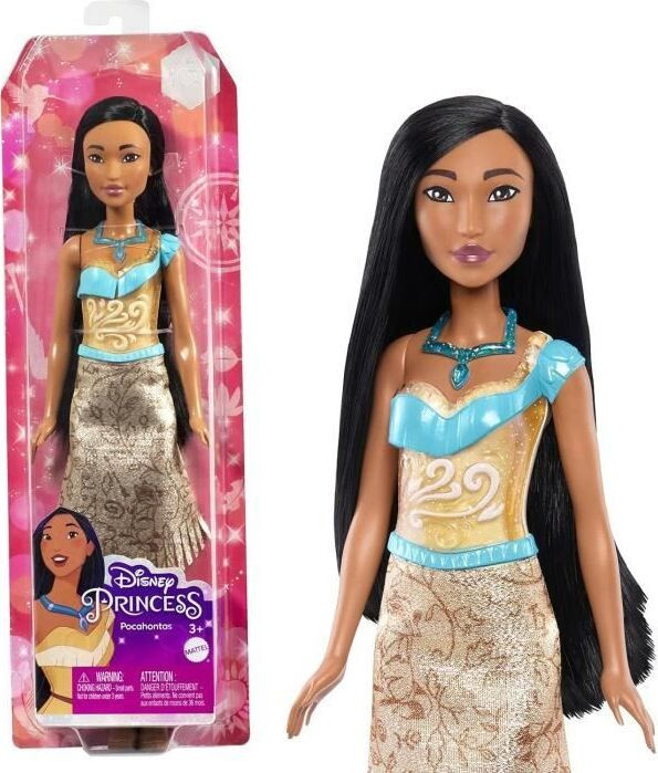 Mattel Disney Prinsessen Pocahontas pop met accessoires, 29 cm