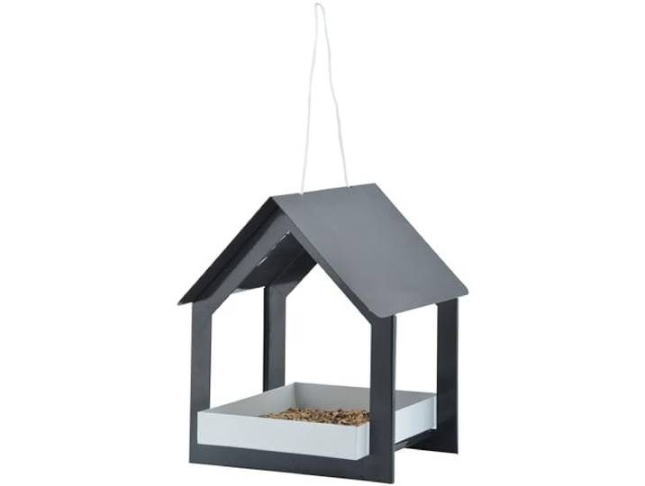 Fallen Fruits FB407 Ltd METAAL HANGENDE VOGELTAFEL Feeder, Grijs