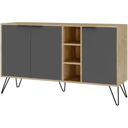 SIDEBOARD 3 Nischen und 3 Türen L142 cm - Clara