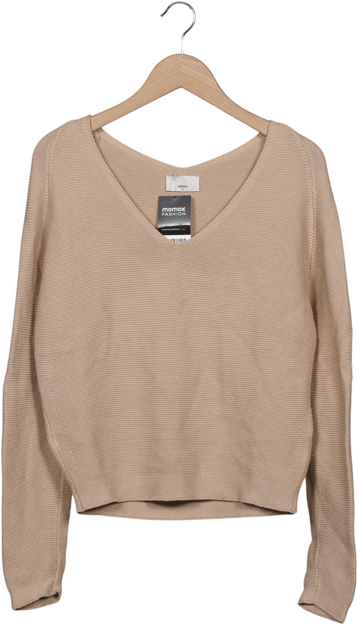 Minimum Damen Pullover, Beige, Gr. XS, Baumwolle - Second Hand