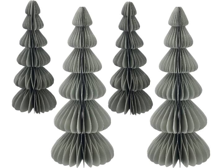 Dekobaum Dekobaum Ornament , grau, H:25cm Ø:10cm, Papier, LEGER HOME BY LENA GERCKE, Dekofiguren, Dekobaum, im trendigen Design