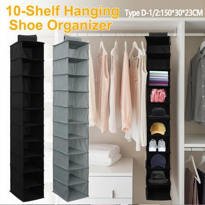 Inspire Essentials Hanging Closet Organizer With Multi Layer Storage For Clothes And Accessories 8