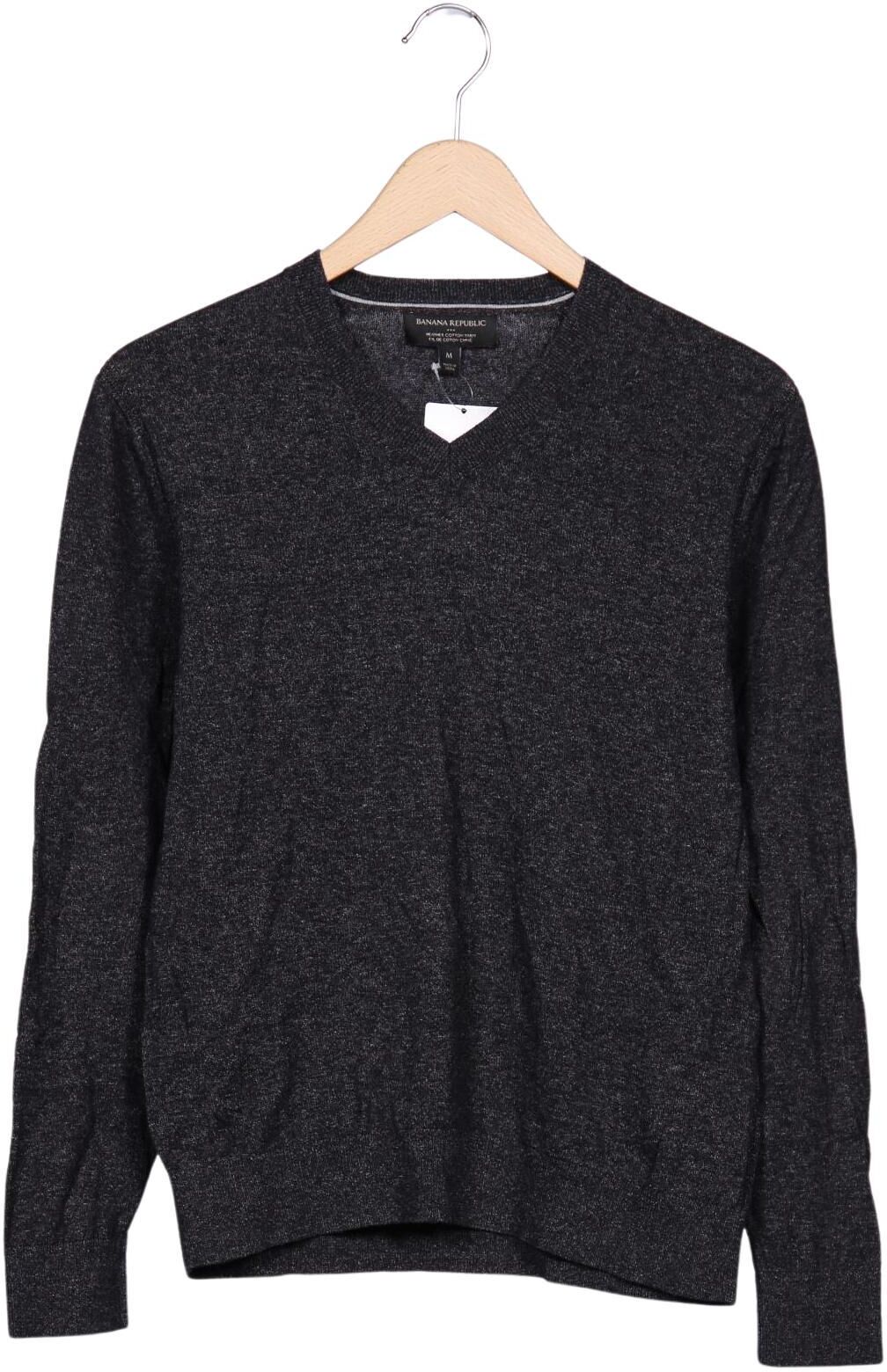 Banana Republic Herren Pullover, Grau, Gr. M, Baumwolle - Second Hand