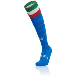 Macron, Unisex, Sportsocken, kindersocken italien rugby 2018 (43 - 46), Weiss, Rot, Mehrfarbig, Blau