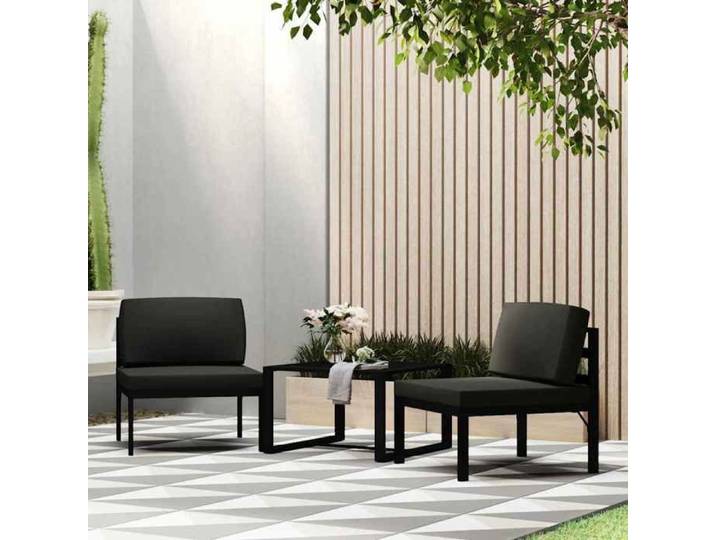 Canapé Central Sectionnel avec Coussins Meuble d'Extérieur Sofa de Jardin Sofa de Patio Canapé de Terrasse Aluminium 49240