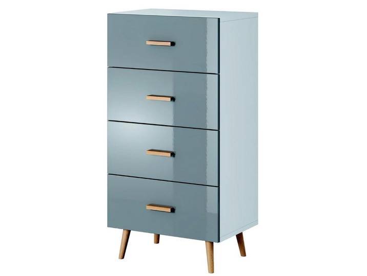 Xlmoebel Hochkommode Exklusive Holzkommode in edlem Design mit viel Stauraum (Kommode, 1 St., Kommode)