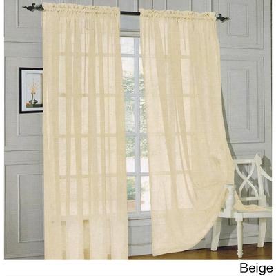 Elegant Comfort 84-inch Window Sheer Curtain Panel Pair - 60 x 84