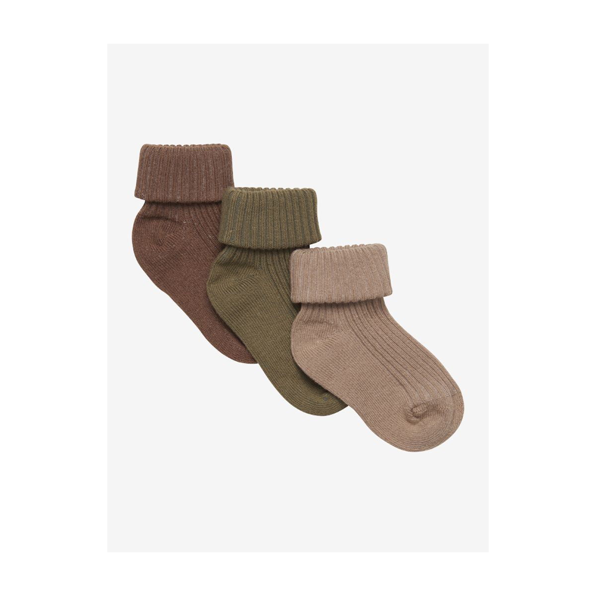 Minymo Baby Sock rib (3 Pack) dried herbs (961) 19\22 5755-961-19\22