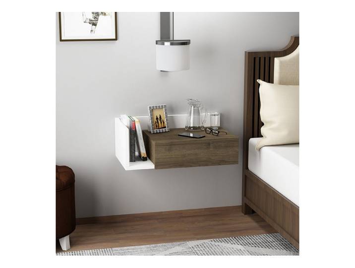 DEMA Home Nachttisch Hephaistos, Nightstand aus Holzwerkstoff 33x60 (Elegant)