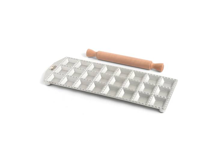 Marcato Marcato moule à raviolis carrés avec rouleau 24 pièces